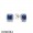 Pandora Winter Collection Timeless Elegance Stud Earrings True Blue Crystals Jewelry