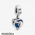 Women's Pandora Charm Pendant Disney Heart Belle And The Tramp Jewelry