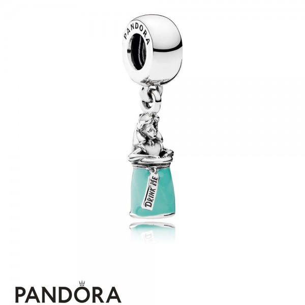 Pandora Disney Charms Alice's Magic Potion Pendant Charm Mixed Enamel Jewelry