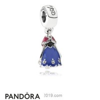 Pandora Disney Charms Anna's Dress Pendant Charm Mixed Enamel Jewelry Pandora Disney Charms Anna's Dress Pendant Charm Mixed Enamel Jewelry