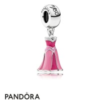 Pandora Disney Charms Aurora's Dress Pendant Charm Mixed Enamel Jewelry Pandora Disney Charms Aurora's Dress Pendant Charm Mixed Enamel Jewelry