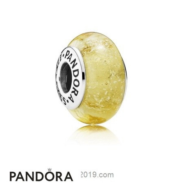 Pandora Disney Charms Disney Belle's Signature Color Charm Murano Glass Jewelry