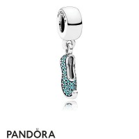 Pandora Disney Charms Jasmine's Sparkling Slipper Pendant Charm Teal Cz Jewelry Pandora Disney Charms Jasmine's Sparkling Slipper Pendant Charm Teal Cz Jewelry