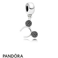 Pandora Disney Charms Mickey Headband Pendant Charm Black Cz Jewelry Pandora Disney Charms Mickey Headband Pendant Charm Black Cz Jewelry