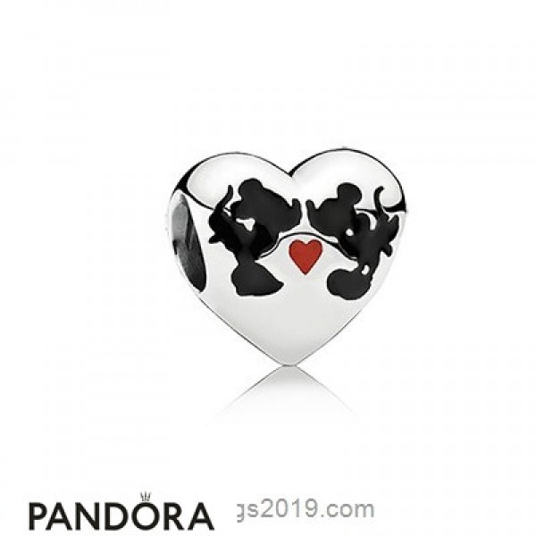 Pandora Disney Charms Minnie Mickey Kiss Charm Mixed Enamel Jewelry