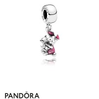 Pandora Disney Charms Piglet Pendant Charm Transparent Cerise Enamel Jewelry Pandora Disney Charms Piglet Pendant Charm Transparent Cerise Enamel Jewelry