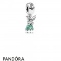 Pandora Disney Charms Tinker Bell's Dress Pendant Charm Glittering Green Enamel Jewelry
