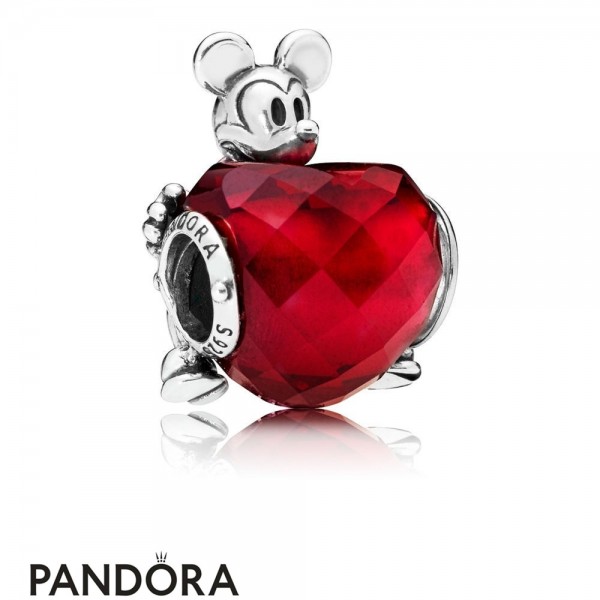 Women's Pandora Disney Mickey Love Heart Charm Jewelry