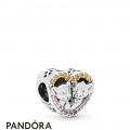 Women's Pandora Disney Simba And Nala Heart Charm Jewelry