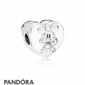 Women's Pandora Disney Vintage Mickey Clip White Enamel Jewelry