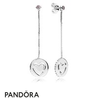 Women's Pandora Pure Love Pendant Earrings Fancy Fuchsia Pink Jewelry Women's Pandora Pure Love Pendant Earrings Fancy Fuchsia Pink Jewelry