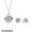 Women's Pandora A Pandora Signature Necklace And Earring Set Jewelry