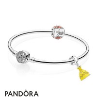 Women's Pandora Disney Belle's Enchanted Rose Bangle Set Jewelry Women's Pandora Disney Belle's Enchanted Rose Bangle Set Jewelry