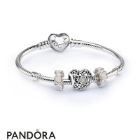 Women's Pandora June Signature Heart Birthstone Charm Bracelet Set Jewelry Women's Pandora June Signature Heart Birthstone Charm Bracelet Set Jewelry