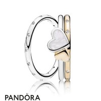Women's Pandora Love Drops Ring Stack Jewelry