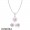 Women's Pandora Magnolia Bloom Necklace And Earring Set Jewelry