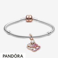 Women's Pandora Pink Fan Bracelet Set Jewelry Women's Pandora Pink Fan Bracelet Set Jewelry