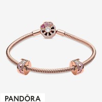 Women's Pandora Pink Fan Clasp Bracelet Set Jewelry Women's Pandora Pink Fan Clasp Bracelet Set Jewelry