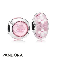 Women's Pandora Pink Field Of Flowers Charm Pack Jewelry Women's Pandora Pink Field Of Flowers Charm Pack Jewelry