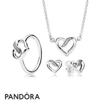 Women's Pandora Ribbons Of Love Gift Set Jewelry
