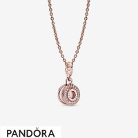 Pandora Rose Crown O Necklace Set Jewelry