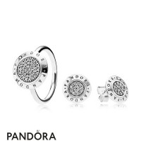 Pandora Signature Ring And Earring Set Jewelry Pandora Signature Ring And Earring Set Jewelry