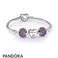 Women's Pandora Sister Heart Charm Bracelet Set Jewelry Women's Pandora Sister Heart Charm Bracelet Set Jewelry