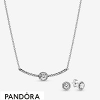 Women's Pandora Timeless Elegance Necklace & Earrings Set Jewelry Women's Pandora Timeless Elegance Necklace & Earrings Set Jewelry