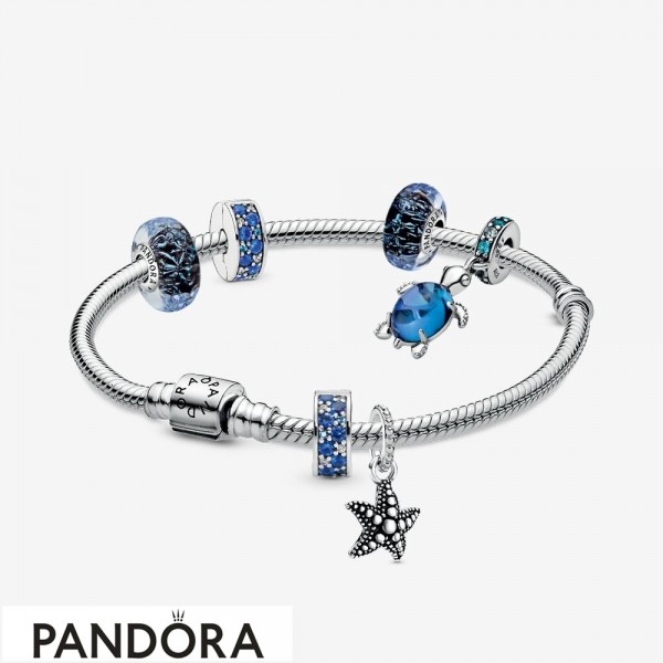 mandat Eksklusiv Oversigt Women's Pandora Waves Of Style Bracelet Set Jewelry-Pandora Charm In Design