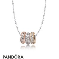 Women's Pandora 14&Gold Pandora&Rose Pave Inspiration Necklace Jewelry Women's Pandora 14&Gold Pandora&Rose Pave Inspiration Necklace Jewelry