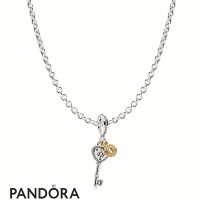 Women's Pandora Key To My Heart Necklace Gift Set Jewelry Women's Pandora Key To My Heart Necklace Gift Set Jewelry