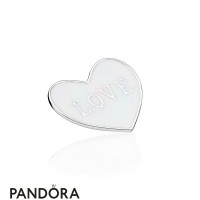Pandora Lockets Love Heart Plate Medium Silver Enamel Jewelry Pandora Lockets Love Heart Plate Medium Silver Enamel Jewelry