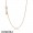 Pandora Rose Necklace Chain Sterling Silver 14K Rose Gold Jewelry