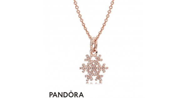Sparkling Snowflake Collier Necklace | Sterling silver | Pandora TH