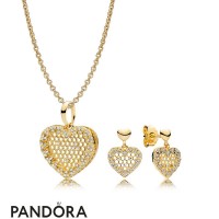 Pandora Shine Honeycomb Lace Necklace And Earring Set Jewelry Pandora Shine Honeycomb Lace Necklace And Earring Set Jewelry