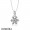 Women's Pandora Sparkling Snowflake Necklace Set Jewelry