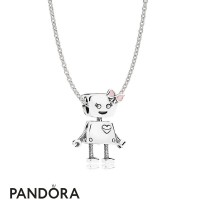 Women's Pandora Jewelry Sterling Silver Bella Bot Necklace Set Jewelry Women's Pandora Jewelry Sterling Silver Bella Bot Necklace Set Jewelry