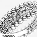 Women's Pandora Pavement And Pearl Rings Jewelry