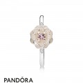 Pandora Rings Blooming Dahlia Ring Cream Enamel Blush Pink Jewelry