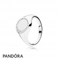 Pandora Rings Circle Signet Ring Jewelry
