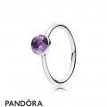 Pandora Rings February Droplet Ring Synthetic Amethyst Jewelry