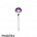 Pandora Rings February Droplet Ring Synthetic Amethyst Jewelry