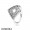 Pandora Rings Geometric Lines 925 Silver Fancy Ring Jewelry