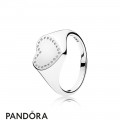 Pandora Rings Heart Signet Ring Jewelry