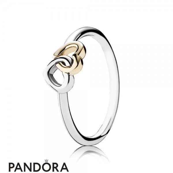 Pandora | 188421C04 Sparkling Elevated Heart Ring 7.5 / Pink