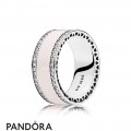 Pandora Rings Hearts Of Pandora Ring Soft Pink Enamel Jewelry