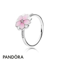 Pandora Rings Magnolia Bloom Ring Pale Cerise Enamel Pink Cz Jewelry Pandora Rings Magnolia Bloom Ring Pale Cerise Enamel Pink Cz Jewelry