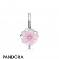 Pandora Rings Magnolia Bloom Ring Pale Cerise Enamel Pink Cz Jewelry