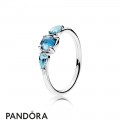 Pandora Rings Patterns Of Frost Ring Moonlight Blue Sky Blue Crystal Jewelry