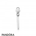 Pandora Rings Petite Luminous Leaves Ring White Pearl Jewelry